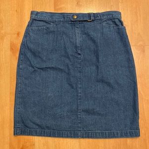 Talbots Jean Skirt
